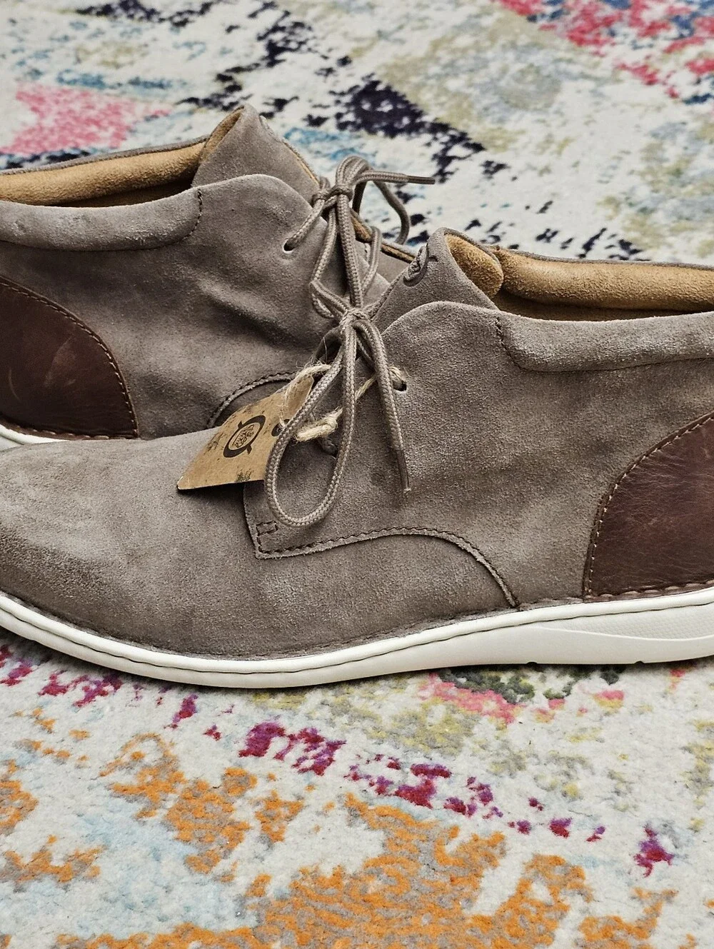 Born Theo Chukka Boots Men’s Size 13 Suede Leather Shoes Lace Up